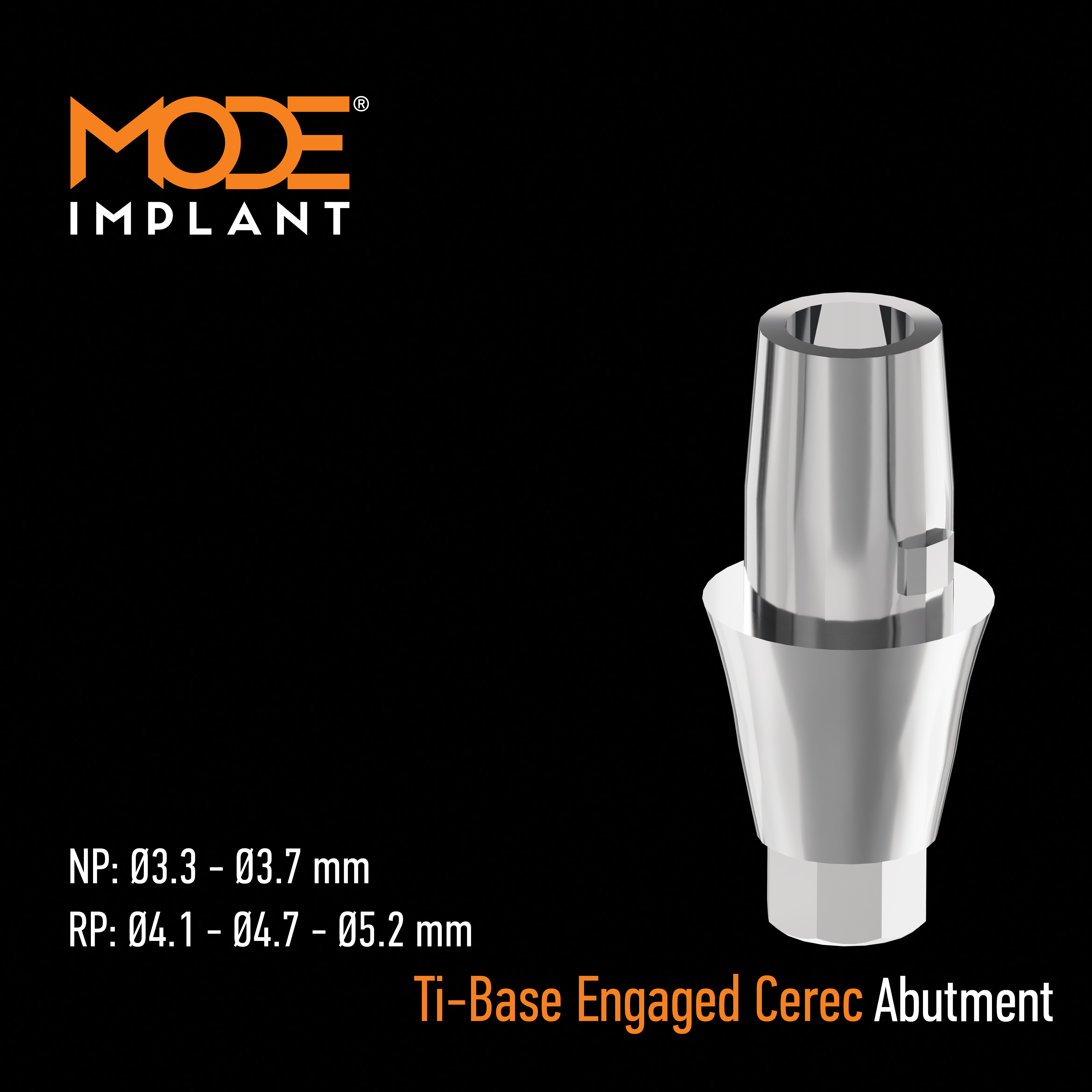<span>Ti-base Engaged Cerec</span><br> Abutment