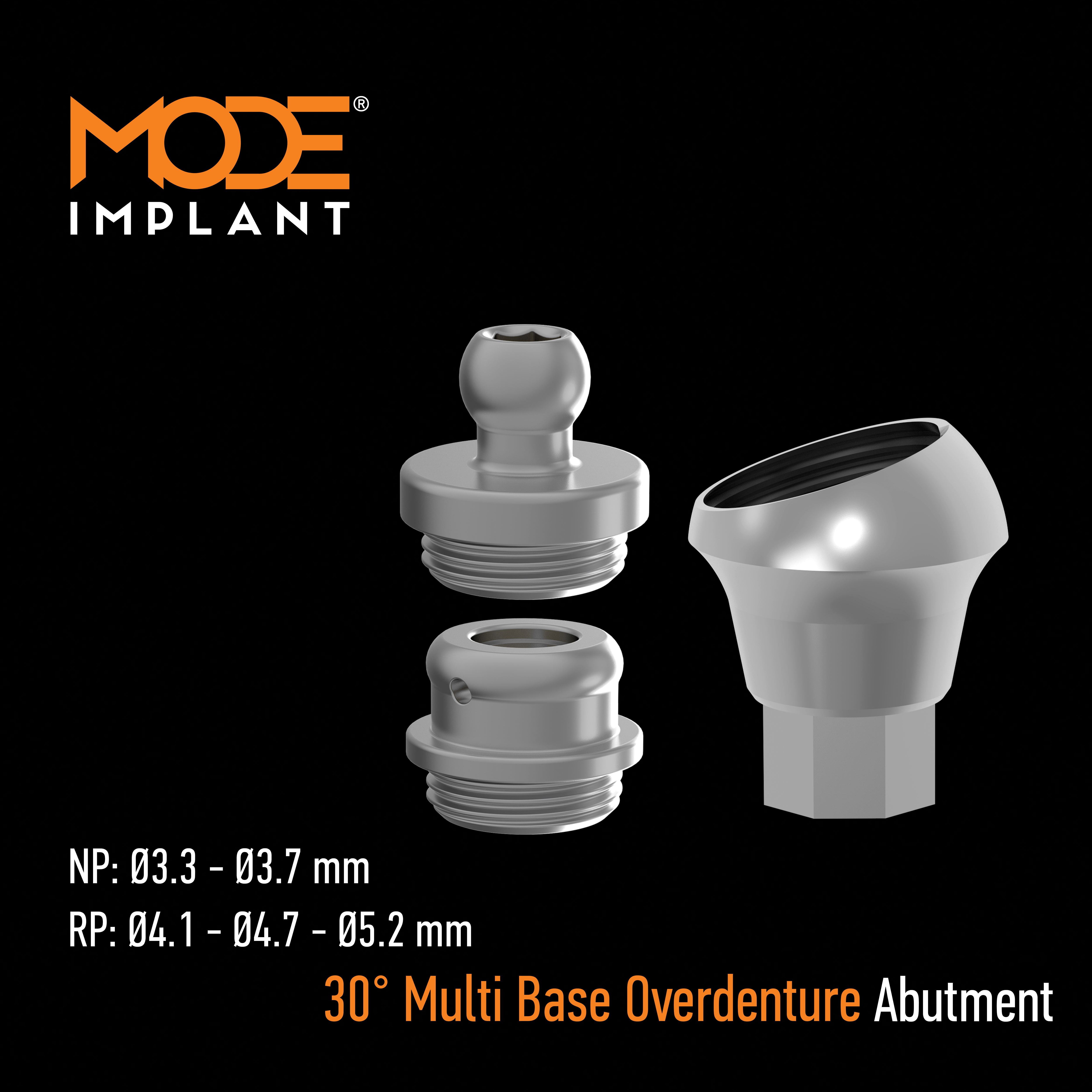 <span>30° Multi Base</span> Overdenture