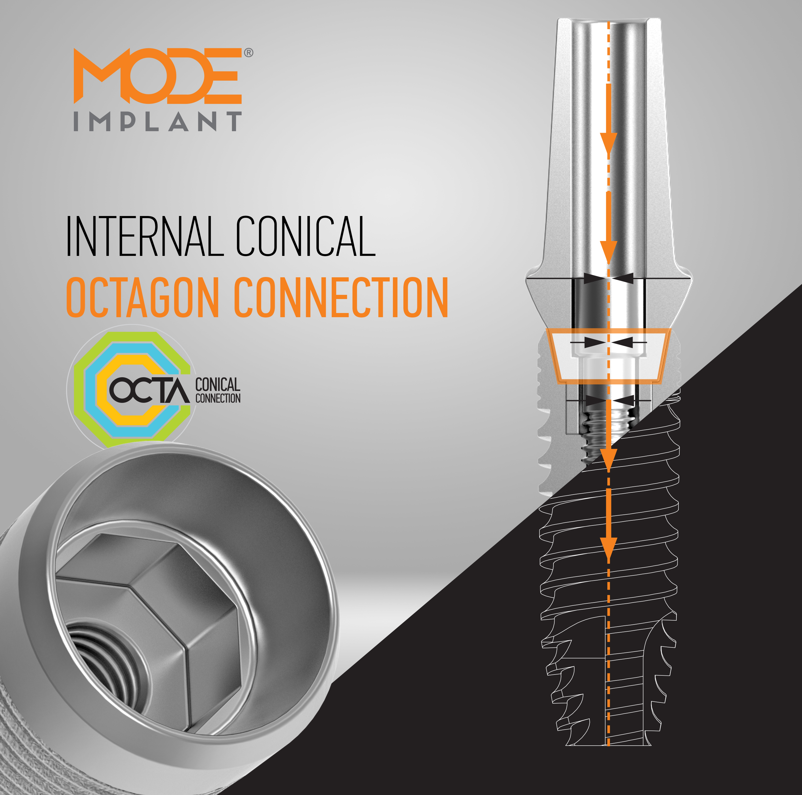Internal Conical<br> <span> Octagon Connection</span>